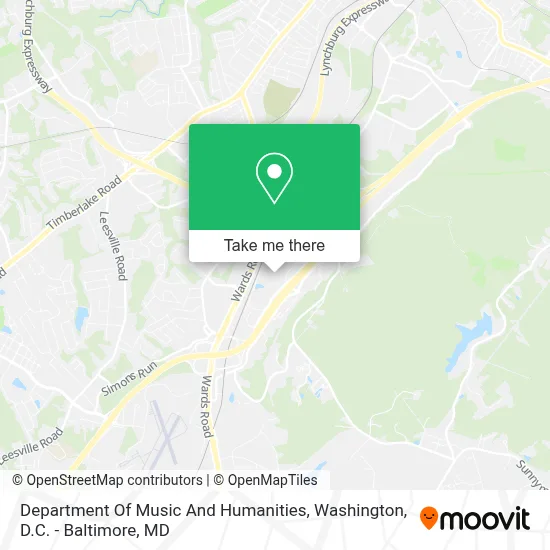 Department Of Music And Humanities map