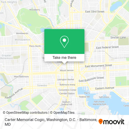 Carter Memorial Cogic map