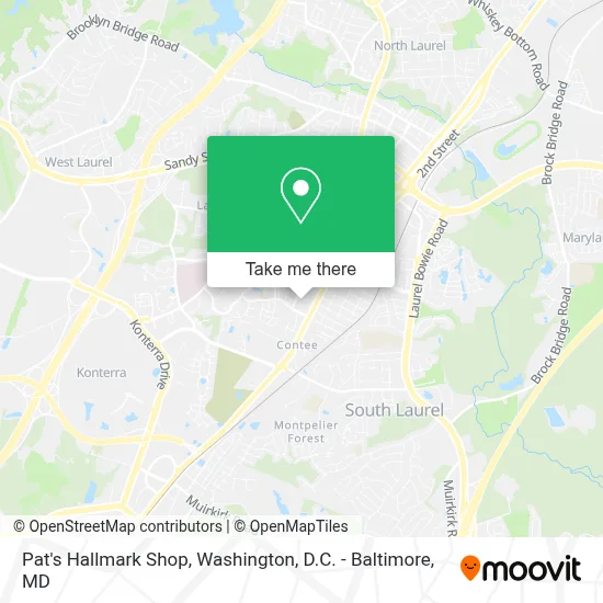 Pat's Hallmark Shop map