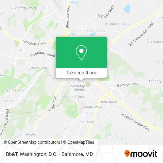 Bb&T map
