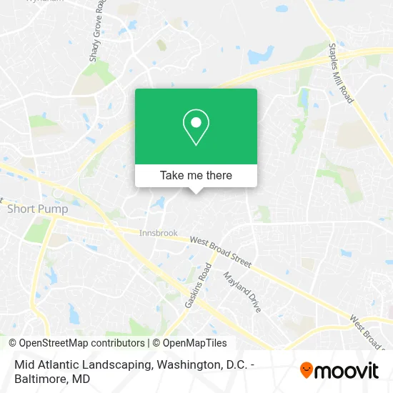 Mid Atlantic Landscaping map