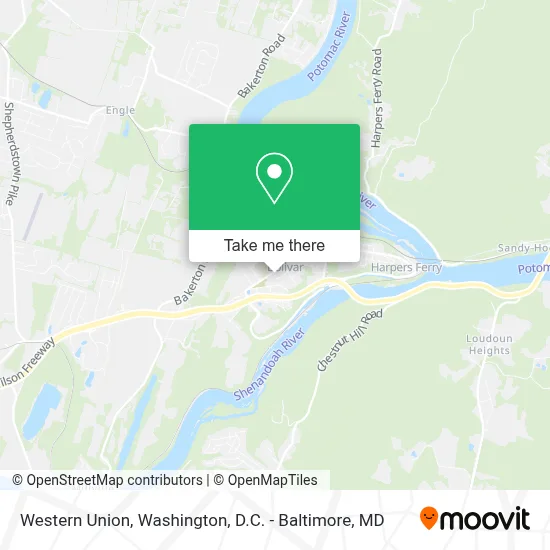 Western Union map