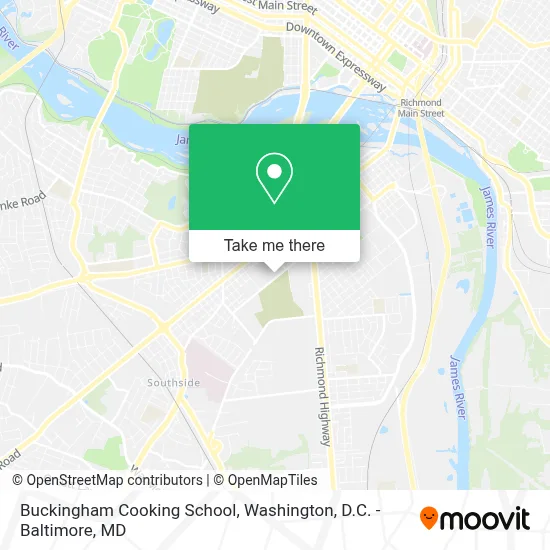 Buckingham Cooking School map