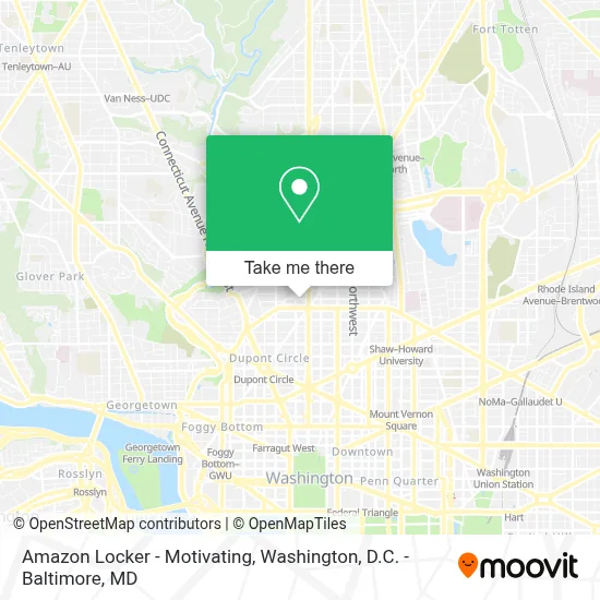 Amazon Locker - Motivating map