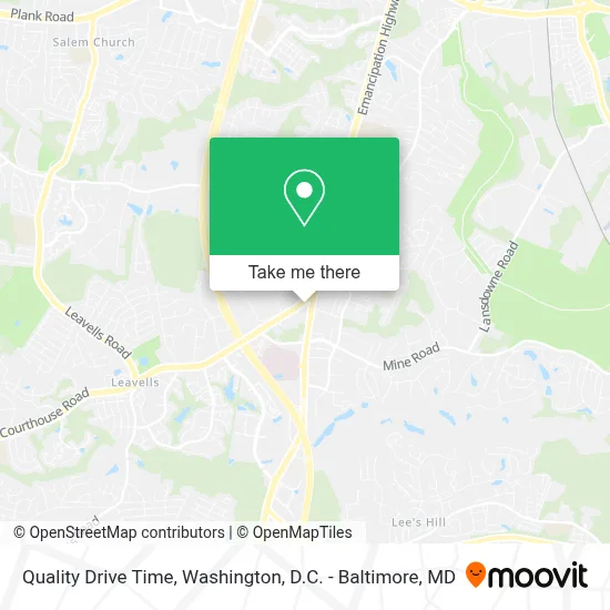 Quality Drive Time map