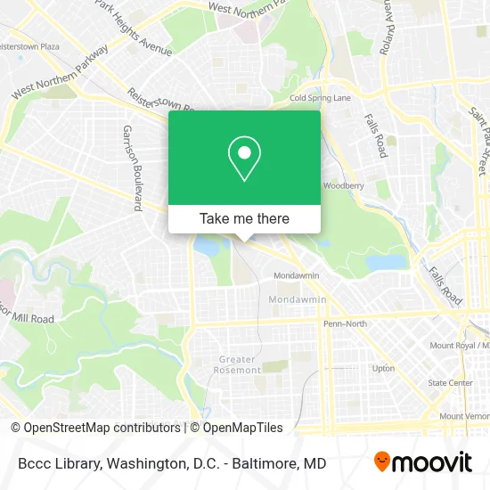 Bccc Library map