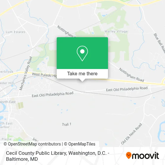 Cecil County Public Library map