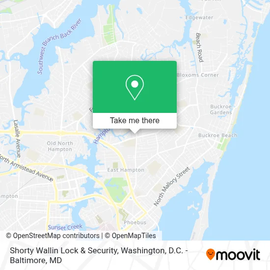 Shorty Wallin Lock & Security map
