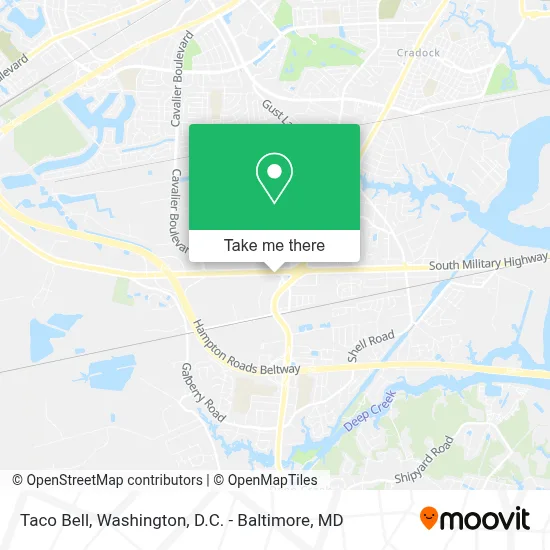 Taco Bell map