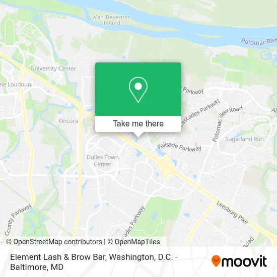 Element Lash & Brow Bar map