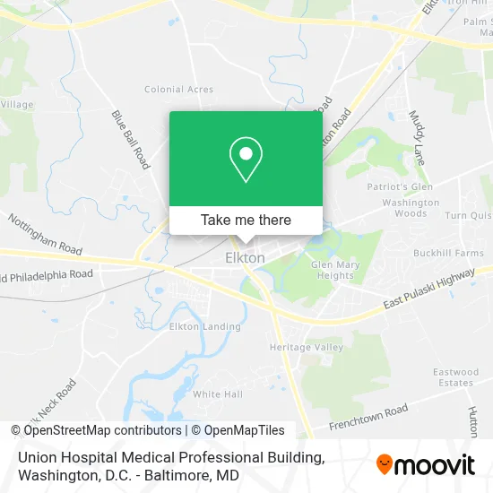 Union Hospital Medical Professional Building map