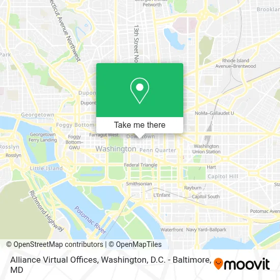 Alliance Virtual Offices map