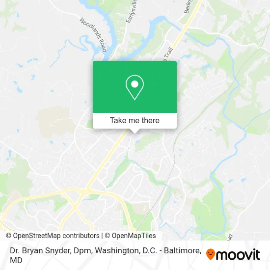 Dr. Bryan Snyder, Dpm map