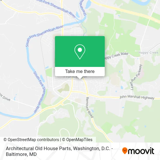 Architectural Old House Parts map