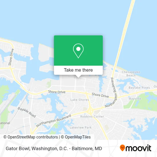 Gator Bowl map