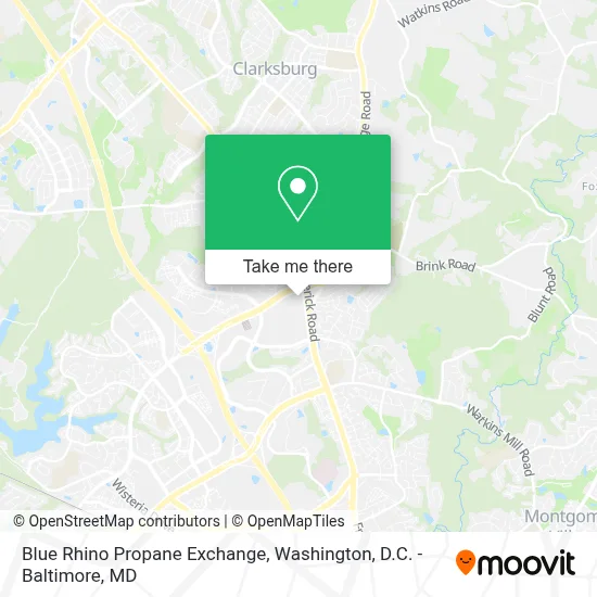 Blue Rhino Propane Exchange map