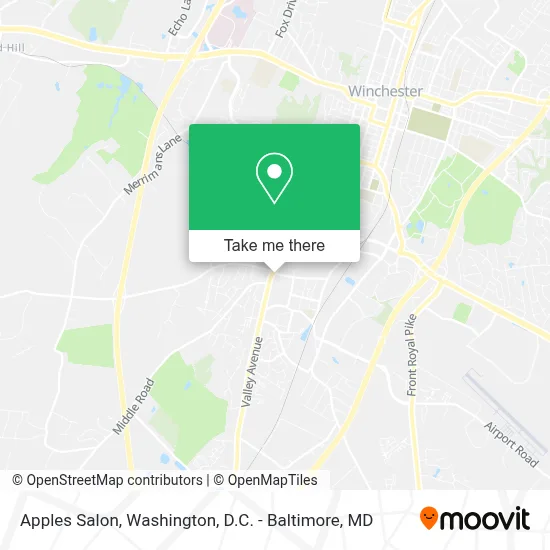 Apples Salon map