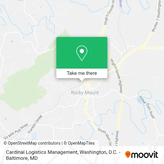 Cardinal Logistics Management map