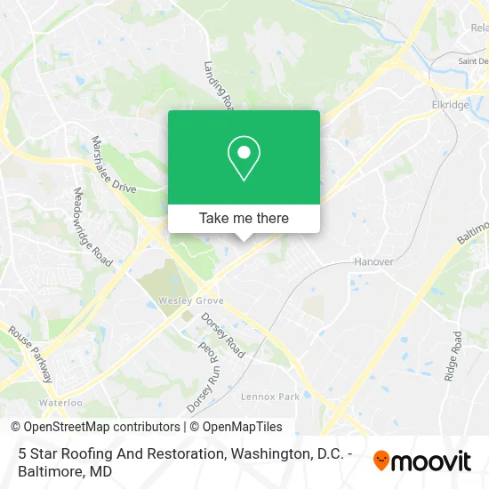 5 Star Roofing And Restoration map