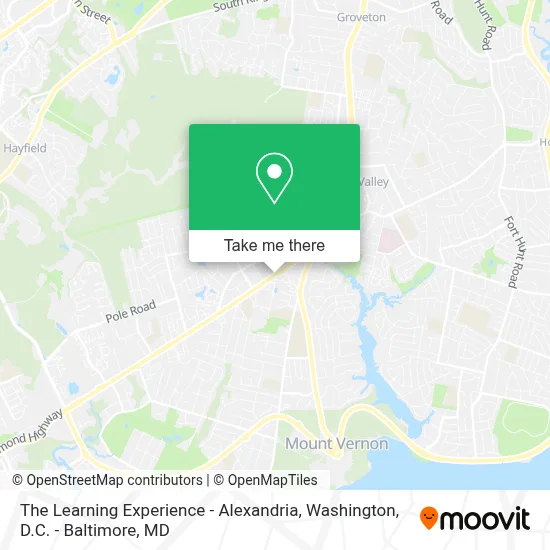 The Learning Experience - Alexandria map