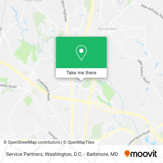 Service Partners map
