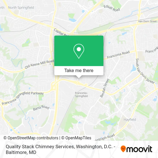 Quality Stack Chimney Services map