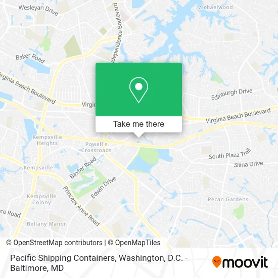 Pacific Shipping Containers map