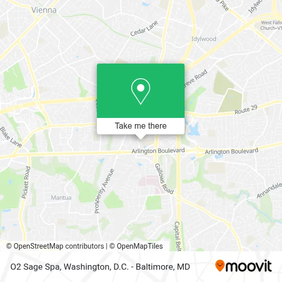 O2 Sage Spa map
