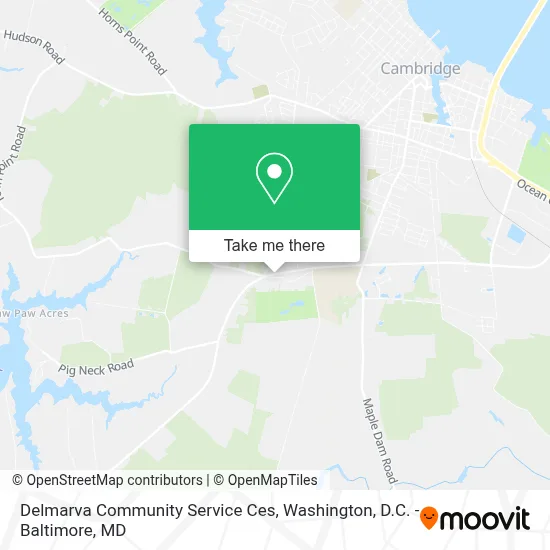 Delmarva Community Service Ces map