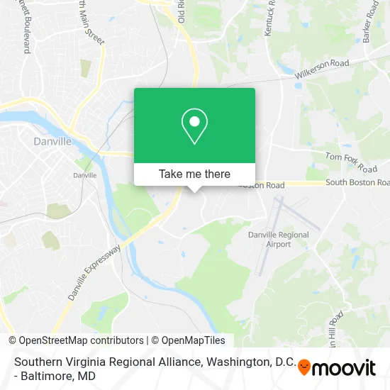 Southern Virginia Regional Alliance map