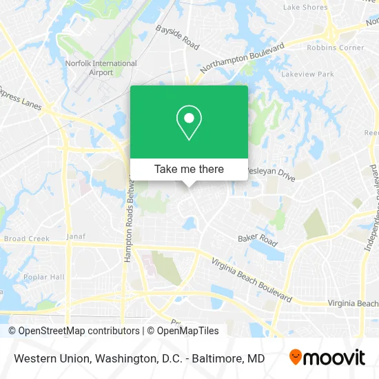Western Union map