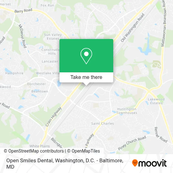 Open Smiles Dental map