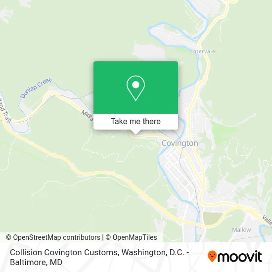 Collision Covington Customs map