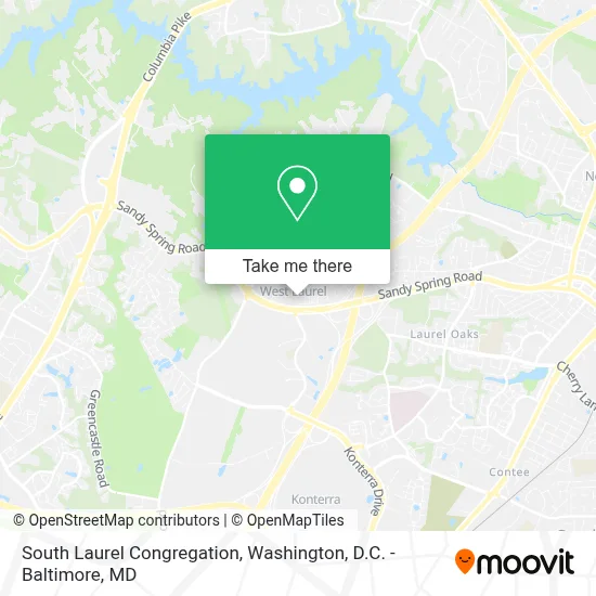 South Laurel Congregation map