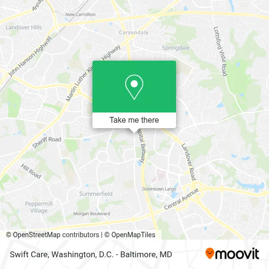 Swift Care map