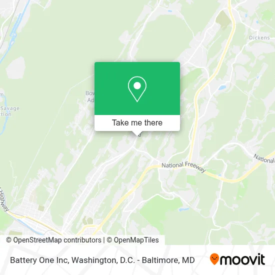 Battery One Inc map