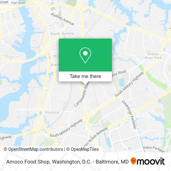 Amoco Food Shop map