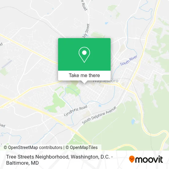 Tree Streets Neighborhood map