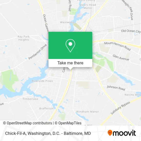 Chick-Fil-A map