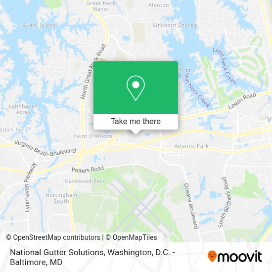 National Gutter Solutions map