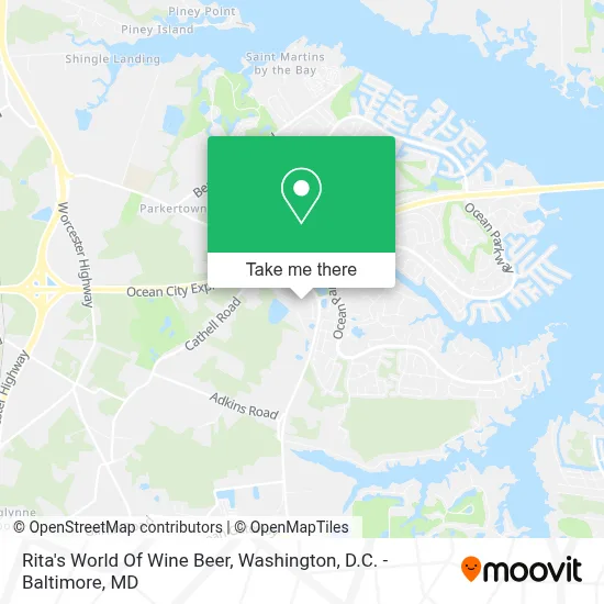 Rita's World Of Wine Beer map