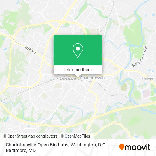 Charlottesville Open Bio Labs map