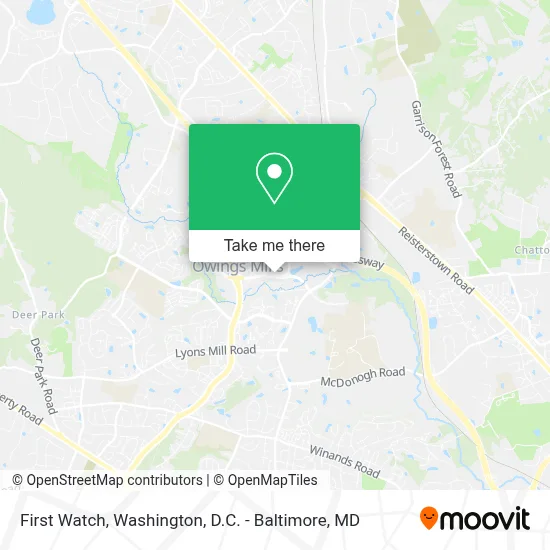 First Watch map