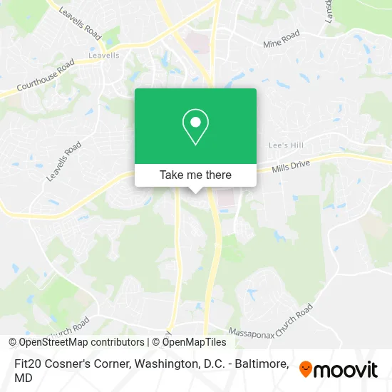 Fit20 Cosner's Corner map