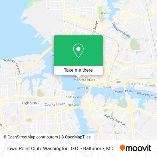 Town Point Club map