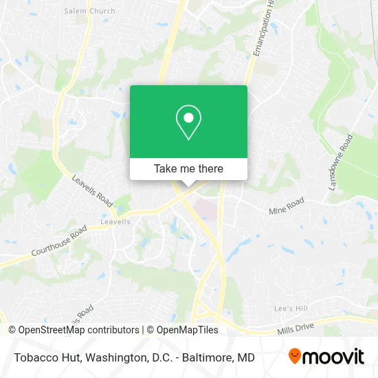 Tobacco Hut map