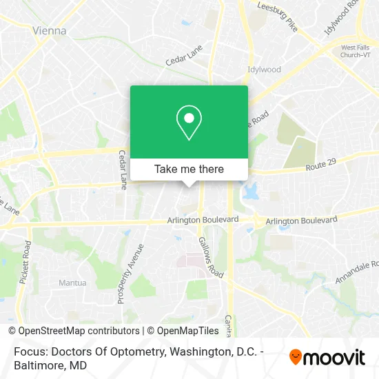 Focus: Doctors Of Optometry map