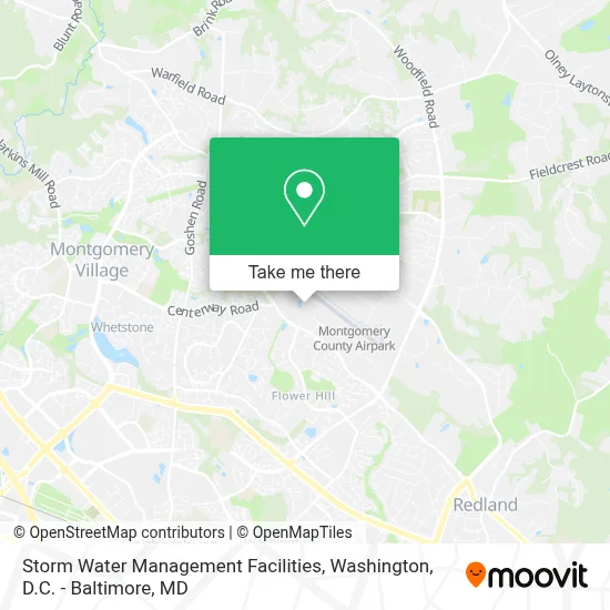 Storm Water Management Facilities map