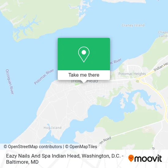 Eazy Nails And Spa Indian Head map