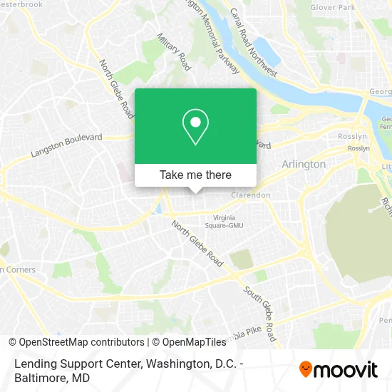 Lending Support Center map